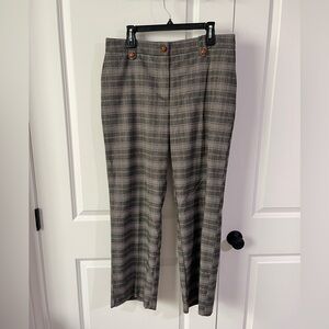 Autres Filles Brown Plaid Pants- Size Large